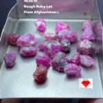 46.55ct Afghan Ruby Rough Lot – Natural Uncut Rubies (11.62 × 8.77 × 5.24 mm)