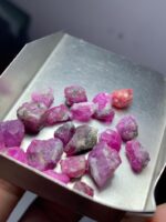 46.55ct Afghan Ruby Rough Lot – Natural Uncut Rubies (11.62 × 8.77 × 5.24 mm) - Image 2