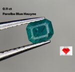 0.11 ct Paraiba Blue Hauyne Gemstone: Rare Vivid Color
