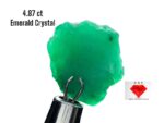 4.87ct Swat Emerald Crystal – Natural 12x11x5mm Green Gem from Pakistan