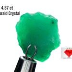 4.87ct Swat Emerald Crystal – Natural 12x11x5mm Green Gem from Pakistan