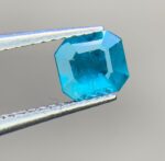 0.30 ct Bluish Green Hauyne Rectangular Cut Gemstone - Image 2