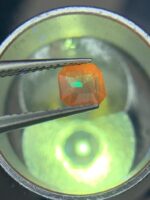 0.30 ct Bluish Green Hauyne Rectangular Cut Gemstone - Image 5