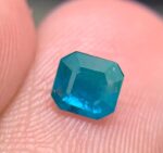 0.30 ct Bluish Green Hauyne Rectangular Cut Gemstone - Image 7