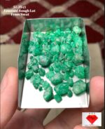 57.25 Carat Swat Emerald Rough Lot – Natural Uncut Green Gemstone (9.95 × 7.25 × 6.73 mm)
