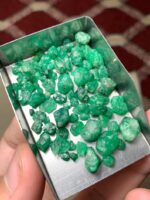 57.25 Carat Swat Emerald Rough Lot – Natural Uncut Green Gemstone (9.95 × 7.25 × 6.73 mm) - Image 5