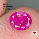 0.85 ct Afghan Ruby (6.12 × 5.08 × 3.17 mm): A Brilliant Facet from Jagdalek