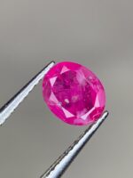 0.85 ct Afghan Ruby (6.12 × 5.08 × 3.17 mm): A Brilliant Facet from Jagdalek - Image 3