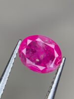 0.85 ct Afghan Ruby (6.12 × 5.08 × 3.17 mm): A Brilliant Facet from Jagdalek - Image 5