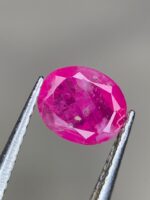 0.85 ct Afghan Ruby (6.12 × 5.08 × 3.17 mm): A Brilliant Facet from Jagdalek - Image 6