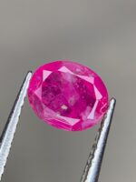 0.85 ct Afghan Ruby (6.12 × 5.08 × 3.17 mm): A Brilliant Facet from Jagdalek - Image 8