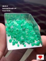 48.10 Carat Swat Valley Emerald Rough Lot – Natural Untreated Crystal