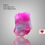 Afghan Ruby Specimen: 4.90 ct Rough Gemstone