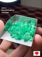 43.15 Carat Swat Valley Emerald Rough lot– Natural Uncut Material