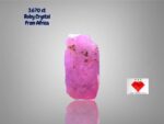 3.670 ct African Ruby Crystal (10.00 × 5.66 × 5.22 mm) – Raw Red Energy in Natural Form