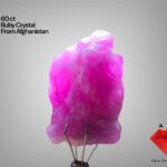 Natural 60 Carat Afghan Ruby Crystal – Exceptional Large Collector’s Gemstone (26.83 × 18.00 × 16.08 mm)