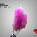 Natural 28.05 Carat Afghan Ruby Crystal – Elegant Collector’s Gemstone (21.50 × 14.10 × 11.87 mm)
