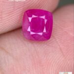 Bold Presence in a Fine Gem: 1.23 ct Faceted Afghan Ruby (5.70 × 5.45 × 4.22 mm)