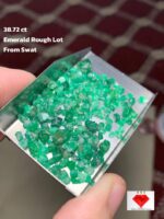 38.72 ct Swat Emerald Rough Lot: Natural Untouched Form