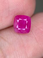 Bold Presence in a Fine Gem: 1.23 ct Faceted Afghan Ruby (5.70 × 5.45 × 4.22 mm) - Image 2