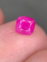 Bold Presence in a Fine Gem: 1.23 ct Faceted Afghan Ruby (5.70 × 5.45 × 4.22 mm) - Image 3