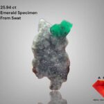 A 25.94-Carat Emerald Specimen from Swat: A Gracefully Elongated Natural Crystal