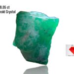 9.05ct Emerald Crystal from Swat – Natural 12×12×9mm Green Gemstone