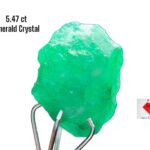 Refined 5.47 ct Swat Emerald Crystal: A Natural Green Treasure
