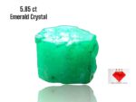 5.85ct Swat Valley Emerald Crystal: Raw Gemstone