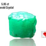 5.85ct Swat Valley Emerald Crystal: Raw Gemstone