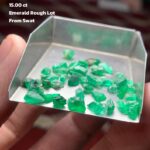 15.00 ct Swat Emerald Rough Lot – Tiny Gems, Big Character