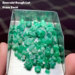 A Broad 48.60 ct Emerald Rough Lot from Swat Valley
