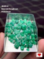 A Broad 48.60 ct Emerald Rough Lot from Swat Valley
