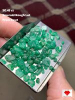 50.45ct Swat Emerald Rough: Uncut Gemstone