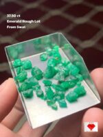 37.50 ct Emerald Rough Lot — Swat Valley, Pakistan