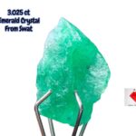 3.025ct Swat Emerald Crystal – Natural Elegance in Raw Form (11.90 x 7.83 x 5.92mm)