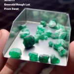 A Closer Look at a 30.65 ct Swat Emerald Rough Lot