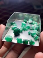 A Closer Look at a 30.65 ct Swat Emerald Rough Lot - Image 3