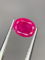 Faceted Afghan Ruby Gemstone: 0.695ct Vivid Red, Natural Charm - Image 3