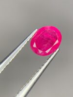 Faceted Afghan Ruby Gemstone: 0.695ct Vivid Red, Natural Charm - Image 4
