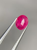 Faceted Afghan Ruby Gemstone: 0.695ct Vivid Red, Natural Charm - Image 5