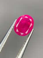 Faceted Afghan Ruby Gemstone: 0.695ct Vivid Red, Natural Charm - Image 6
