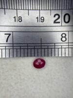 Faceted Afghan Ruby Gemstone: 0.695ct Vivid Red, Natural Charm - Image 7
