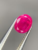 Faceted Afghan Ruby Gemstone: 0.695ct Vivid Red, Natural Charm - Image 8