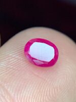 Faceted Afghan Ruby Gemstone: 0.695ct Vivid Red, Natural Charm - Image 9