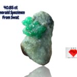 40.85ct Swat Emerald Specimen – Natural Crystal Beauty, 33.23 x 21.89 x 9.09mm