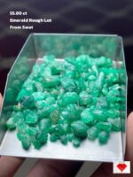 Exceptional 55.80 ct Emerald Rough from Swat