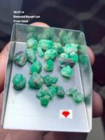 36.67ct Swat Emerald Rough: Nature’s Green Treasure
