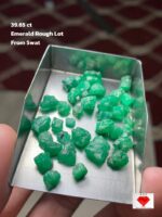 39.65 Carat Swat Emerald Rough Lot – Authentic Rough from Pakistan