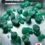 33.60ct Swat Emerald Rough Lot – Natural Green Crystals Avg. 10.84 x 6.58 x 5.81mm